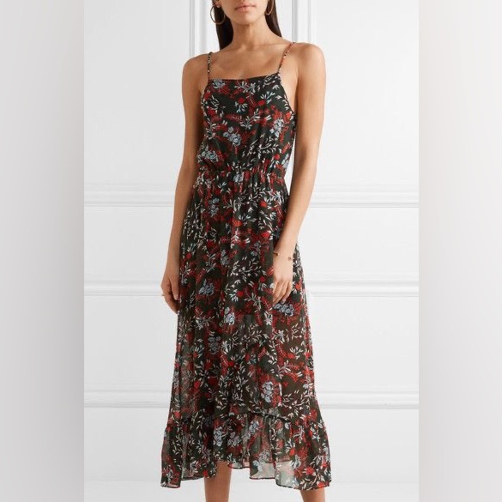 Maje Floral Halter Maxi Dress